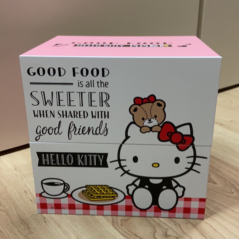 Hello Kitty巧巧鬆餅木盒/收納盒