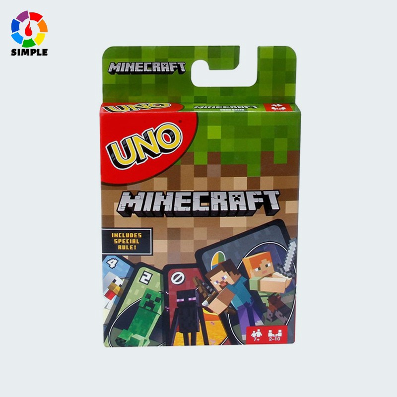 【桌遊志】UNO Minecraft 我的世界卡牌遊戲桌遊兒童玩具英文版