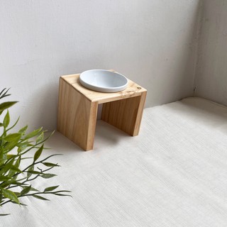 simplewood [斜面][防水]實木寵物餐桌 單口 喵體工學 simplewood