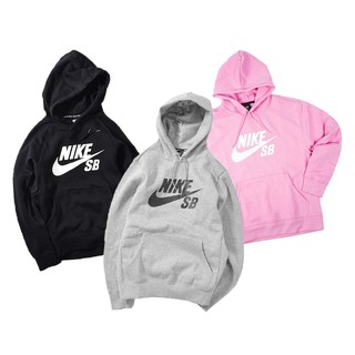 NIKE SB ICON FLEECE HOODIE 黑底白勾 灰底白勾 帽TEE 男 846887-010 DOT聚點