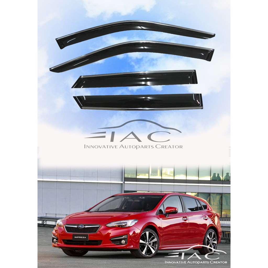 Subaru Impreza 17-18 五門 台製高級鍍鉻晴雨窗 【IAC車業】