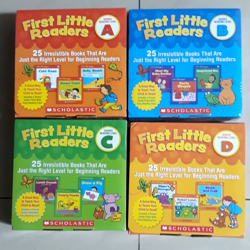 Scholastic學樂first little readers我的第一套小小閱讀文庫LEVEL A,B,C,D