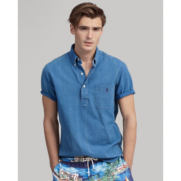 polo seersucker shirt
