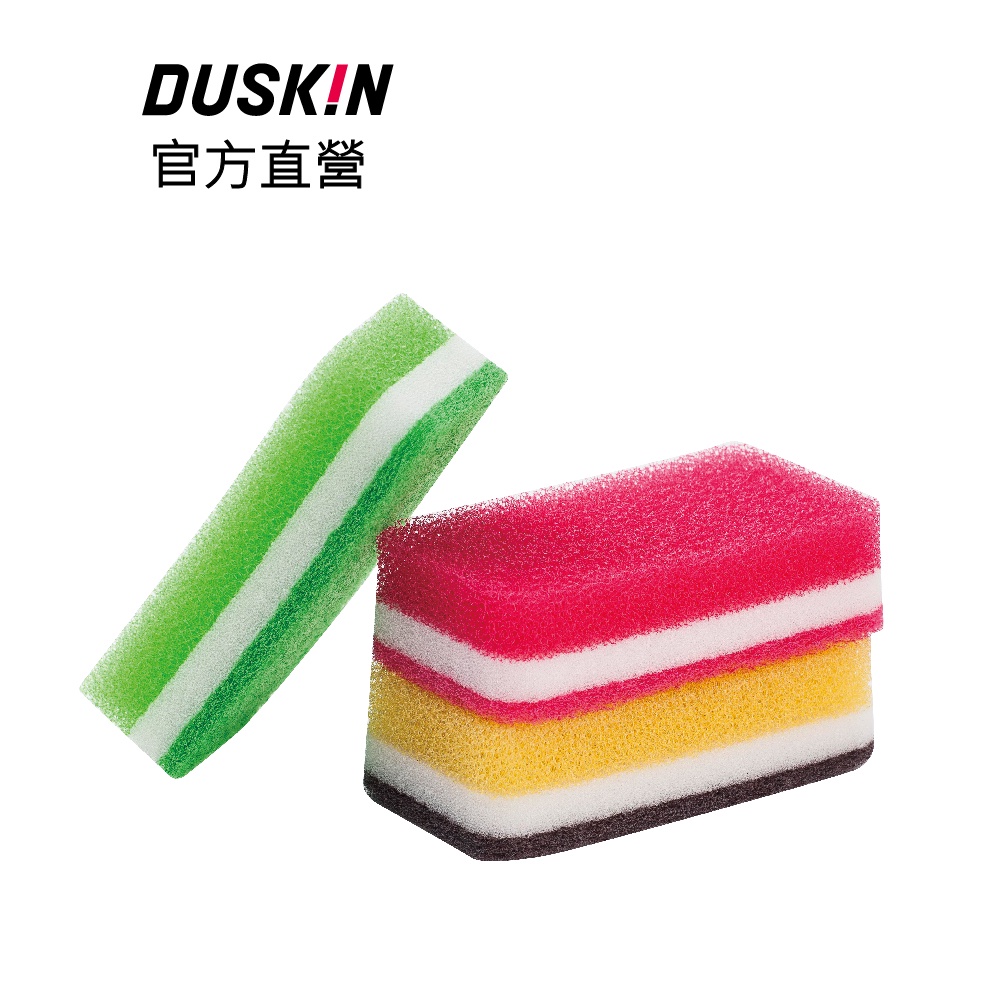 【DUSKIN樂清】抗菌菜瓜布(3入)/包