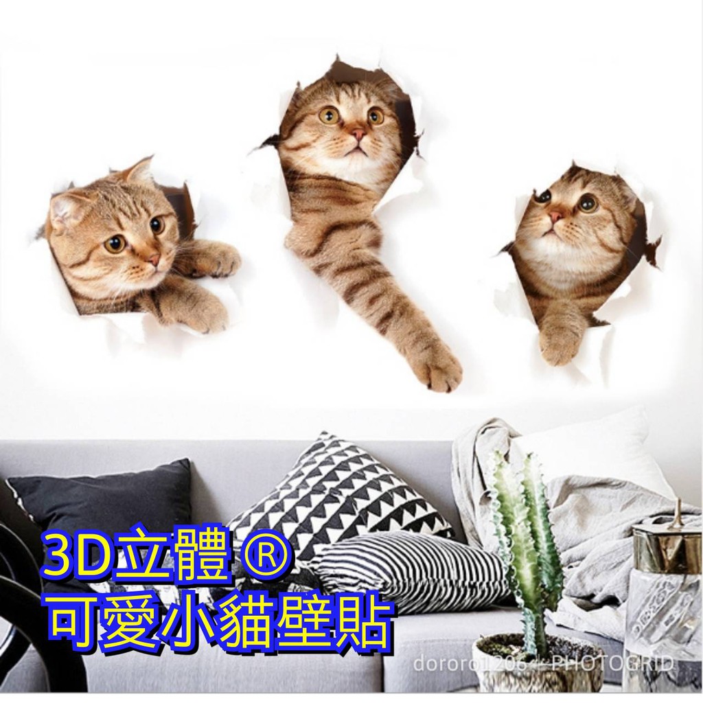 【現貨】3D立體璧貼/無痕DIY壁貼/無痕壁貼/創意壁貼/內佈置/裝置藝術/PVC 牆貼