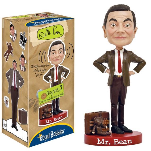 {克拉克玩具}Royal Bobbles Mr. Bean 豆豆先生 搖頭公仔 豆豆秀 羅溫艾金森 凸搥特派員