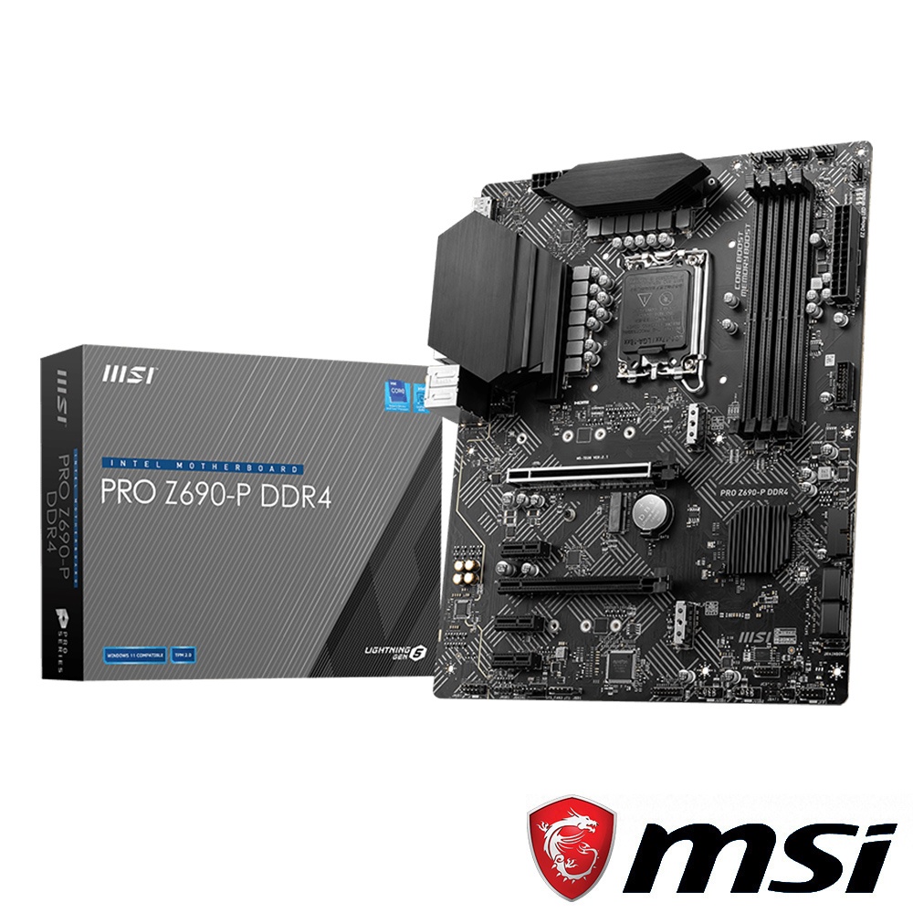 微星MSI PRO Z690-P DDR4 Intel主機板