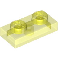 LEGO 6240224 6225 28653 3023 透明 螢光綠 1x2 薄磚 Plate
