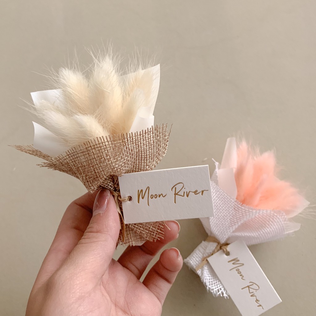 Moon River 兔尾草小花束花禮乾燥花永生花畢業禮物母親節禮物生日禮物 