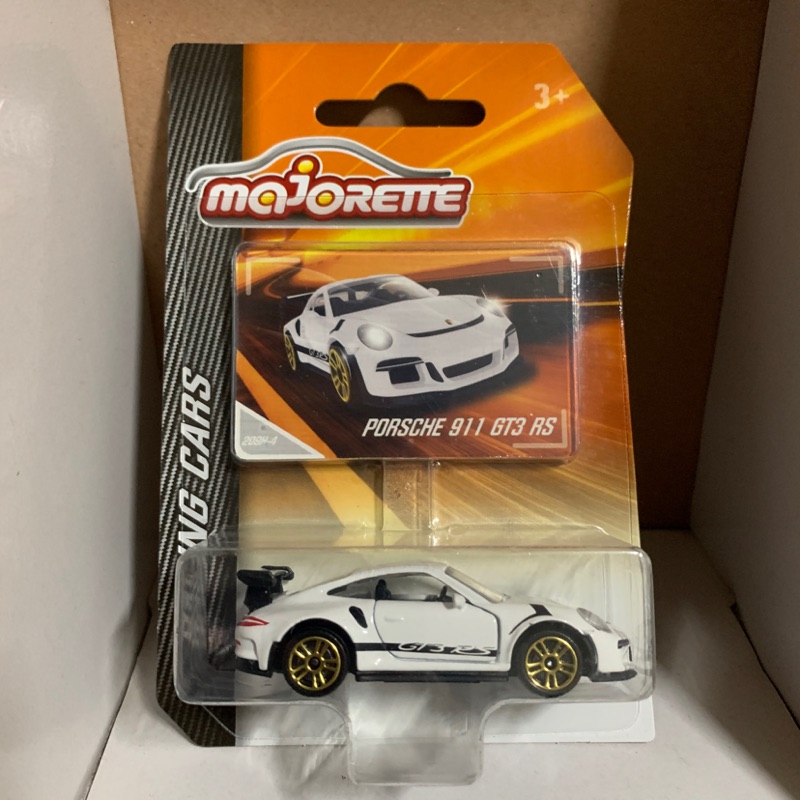 Majorette 美捷輪 Porsche 911 GT3 RS 初版 白尾翼