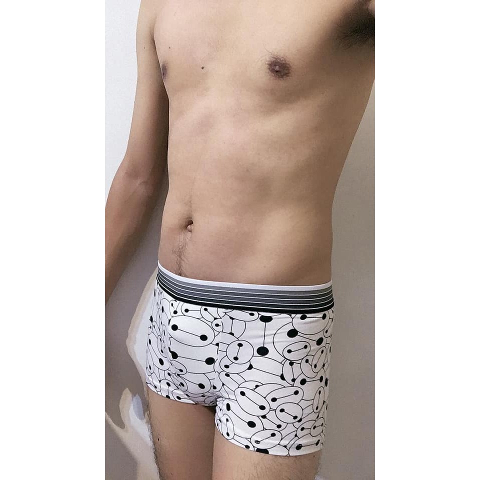 【阿波的窩 Apo's house】《內褲》限量 超好穿 四角 彈性貼身 卡通圖案內褲～醫護機器人 杯麵 大白