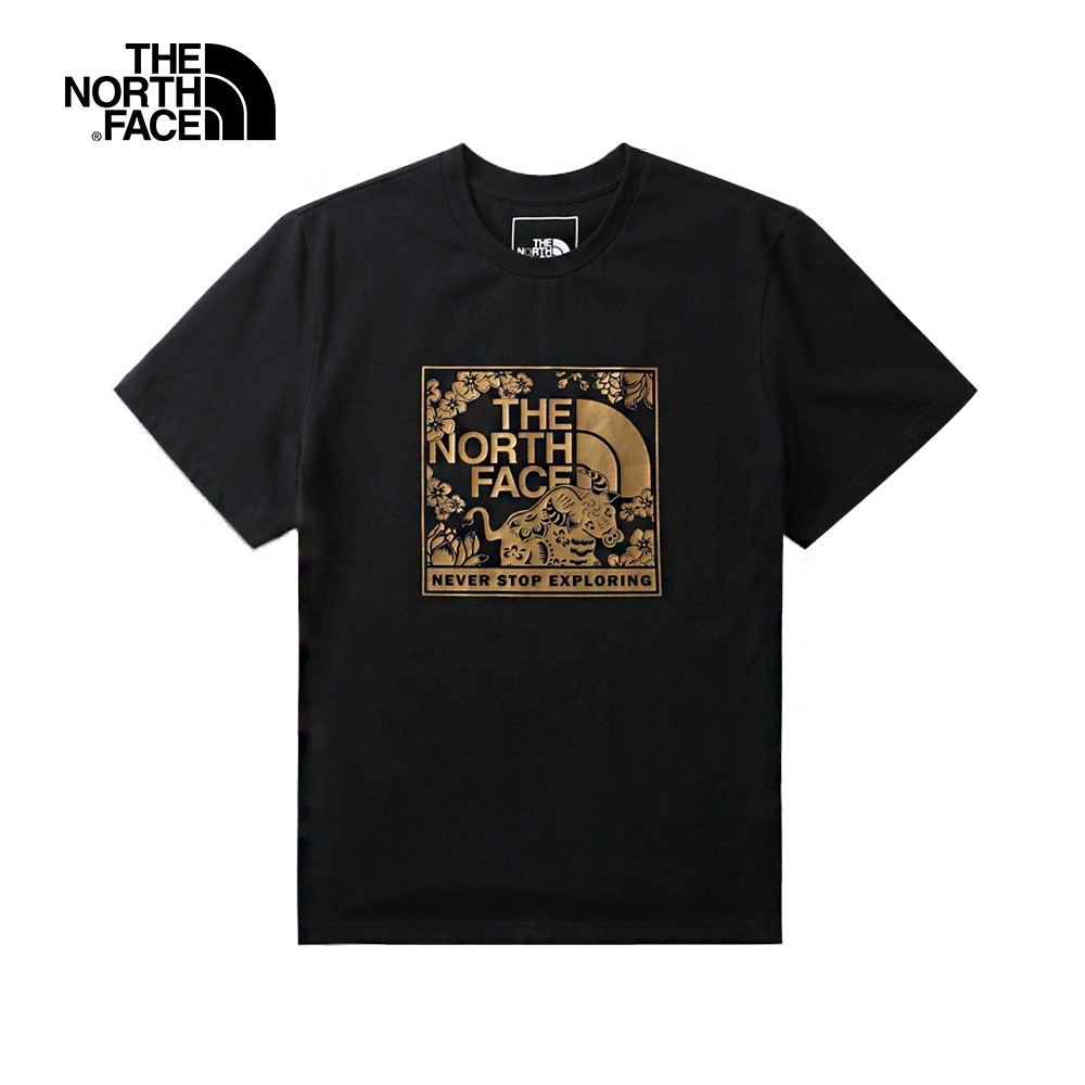 The North Face 男女 CNY S/S BOX GRAPHIC 短袖上衣 黑色 NF0A4U8SJK3