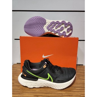 【清大億鴻】Nike React Miler 3 男款路跑鞋 黑綠色DD0490-005
