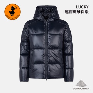 [SaveTheDuck] 女款 LUCKY 連帽纖維保暖外套/黑(D3809W-00001)