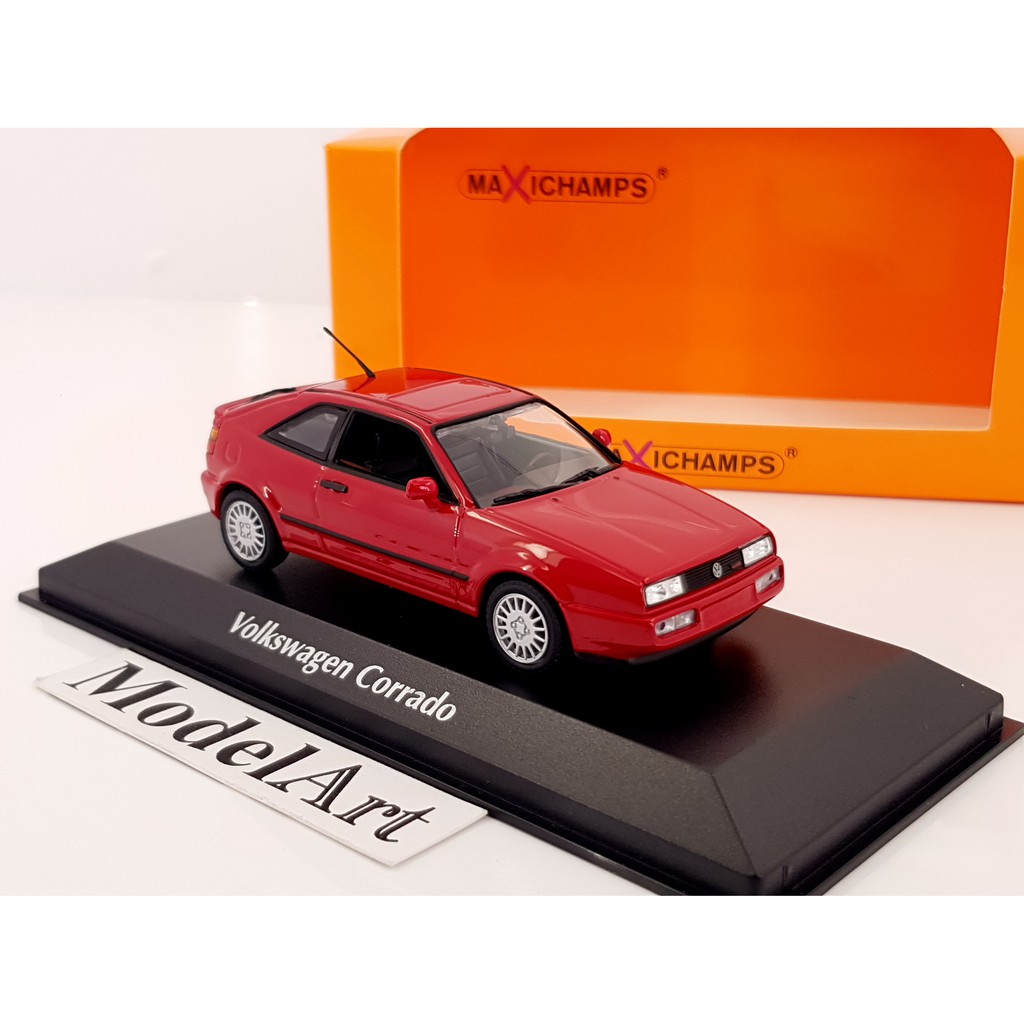 【模型車藝】1:43 Minichamps Volkswagen VW Corrado G60 1990 紅