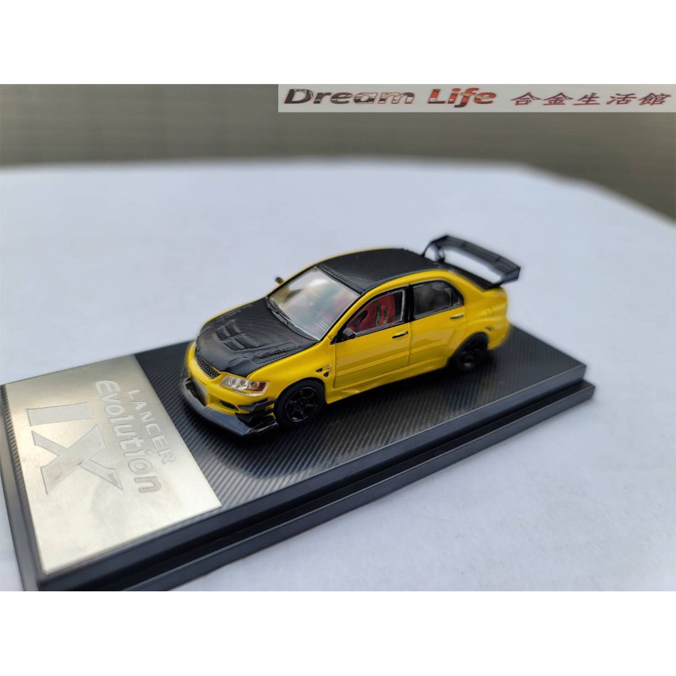 Cm Model精品 1 64 Mitsubishi Lancer Evo Ix 黃色黑蓋 現貨特惠價 蝦皮購物