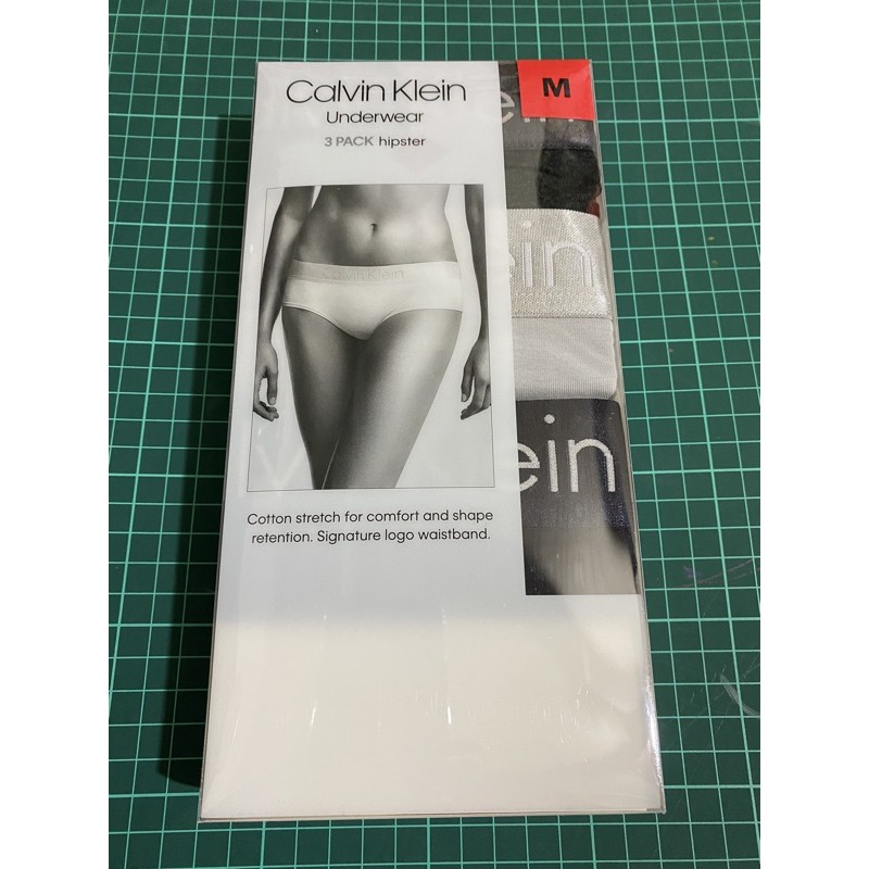 好市多CK女內褲（尺寸M)全新Calvin Klein 女彈性棉質低腰內褲 三入組 Costco代購