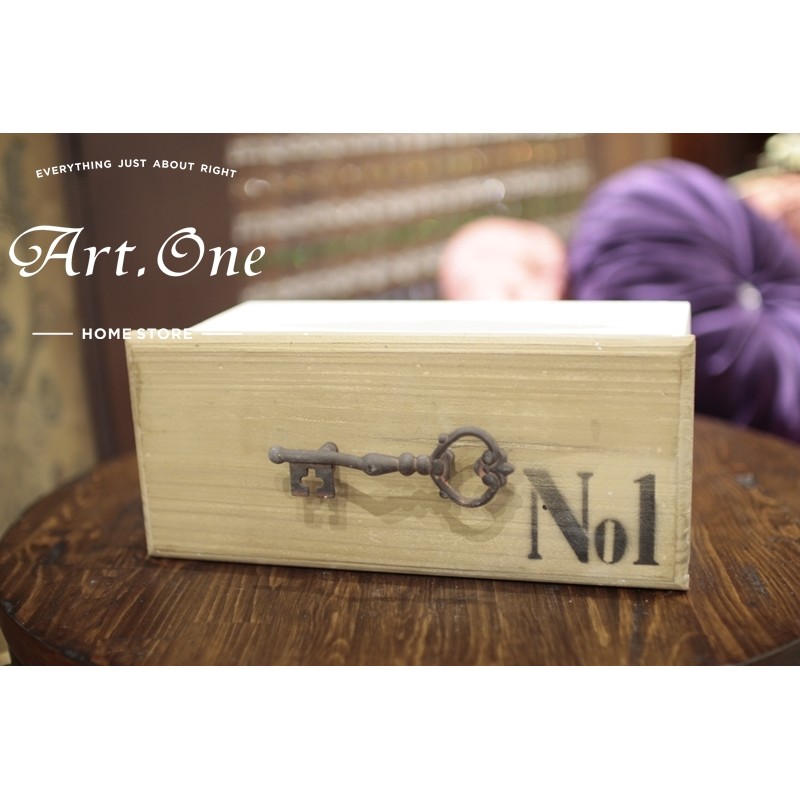 AO01506 鄉村風 123面紙盒-原木 特色質感木頭收納 擺飾
