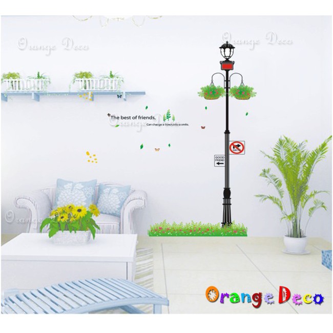 【橘果設計】路燈下 壁貼 牆貼 壁紙 DIY組合裝飾佈置