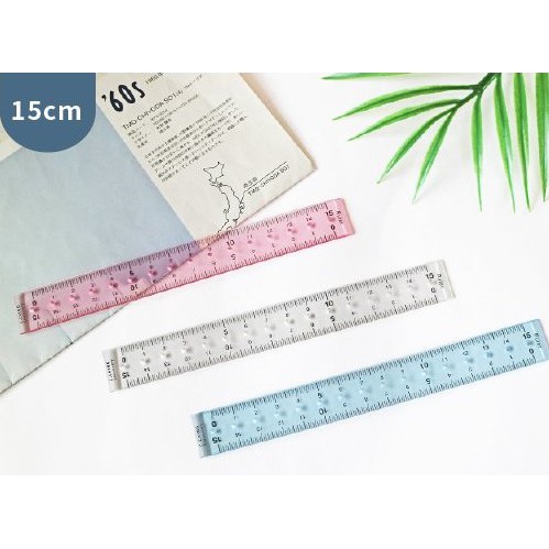 15cm 透明定規尺.透明直尺.壓克力直尺.文具尺 CR-113
