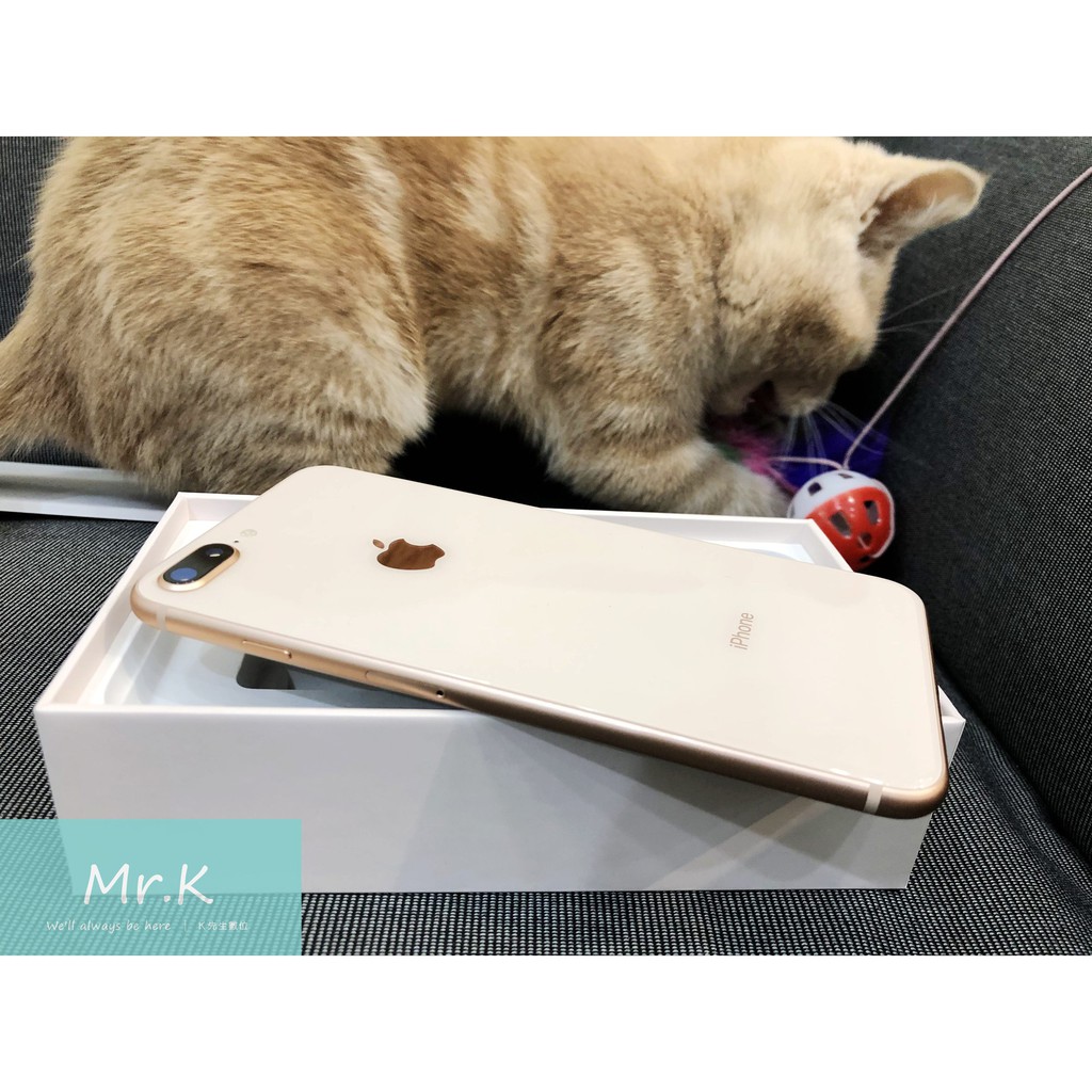 【K先生認證二手機】iPhone8 Plus 5.5吋 64G 粉金色 9成5新 機況佳 功能正常 無拆修 CP值