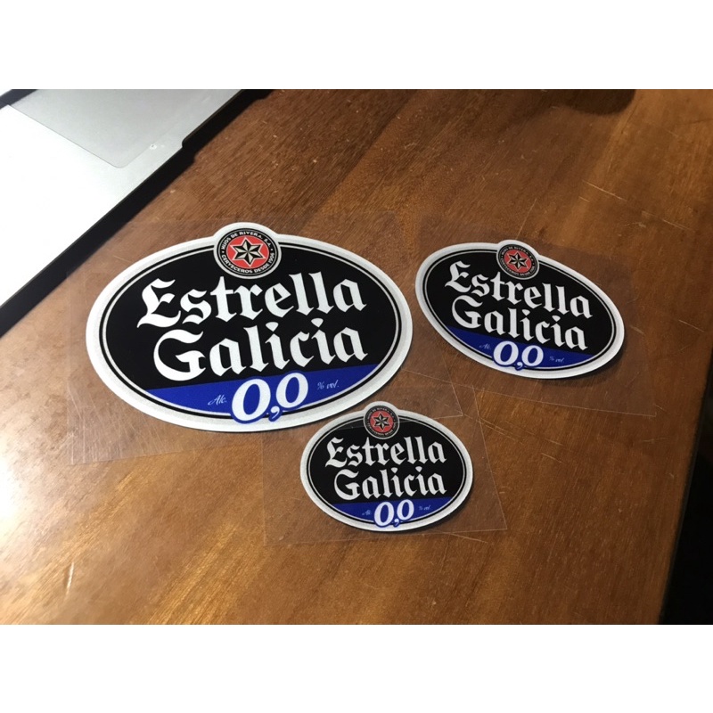 Estrella Galicia 西班牙金星啤酒 六芒星 marquez mir rins 車貼 貼紙 防水反光