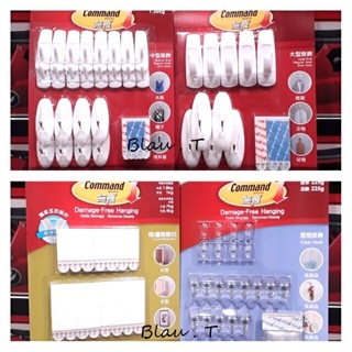 【全新正品】電子發票 3M 無痕掛鉤 中型掛鉤 大型掛鉤 透明迷你掛鉤 透明活動掛鉤 畫框掛扣 鐵上鉤 防水膠條 好市多