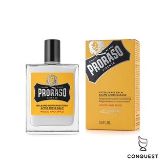 【 CONQUEST 】義大利PRORASO WOOD & SPICE After Shave Blam 檀香保濕鬍後霜