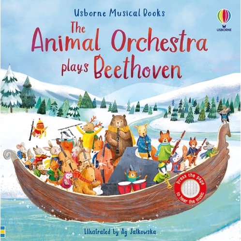 英國Usborne森林裡的動物音樂會 聽見貝多芬The Animal Orchestra Plays Beethoven