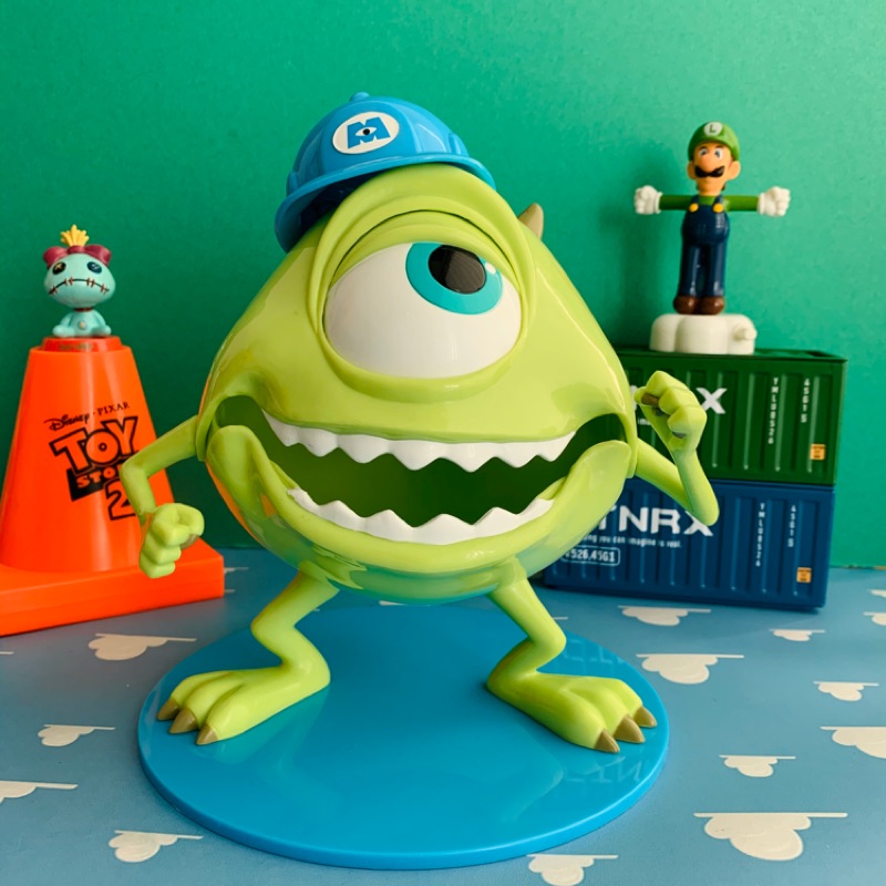 [消毒再出貨]迪士尼 超級絕版 怪獸大學 大眼仔造型  麥克華斯基 糖果罐 獨眼 怪獸電力公司 Disney  Mike