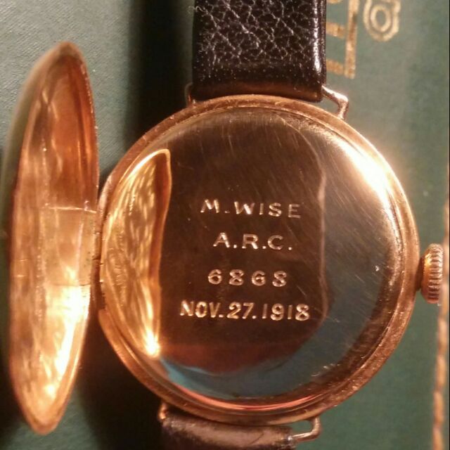 Tiffany浪琴百年古董18K金腕錶(已出售)