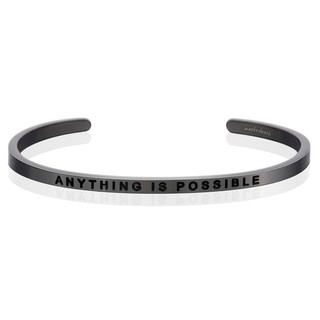 MANTRABAND ANYTHING IS POSSIBLE 成就不可能 灰銀/金/玫瑰金手環