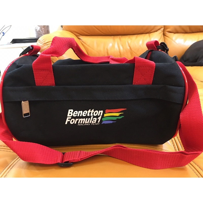 🈶現貨二手品✨-Benetton Formula運動休閒經典圓桶包