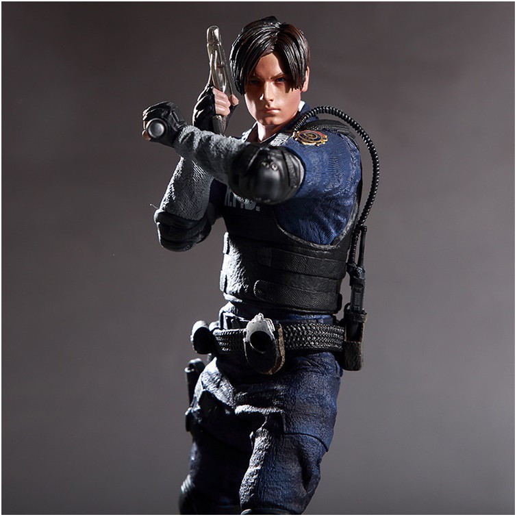 清倉 【Resident Evil】惡靈古堡  生化危機2  里昂 手辦  1比6 模型 遊戲  擺件雕像周邊 28CM