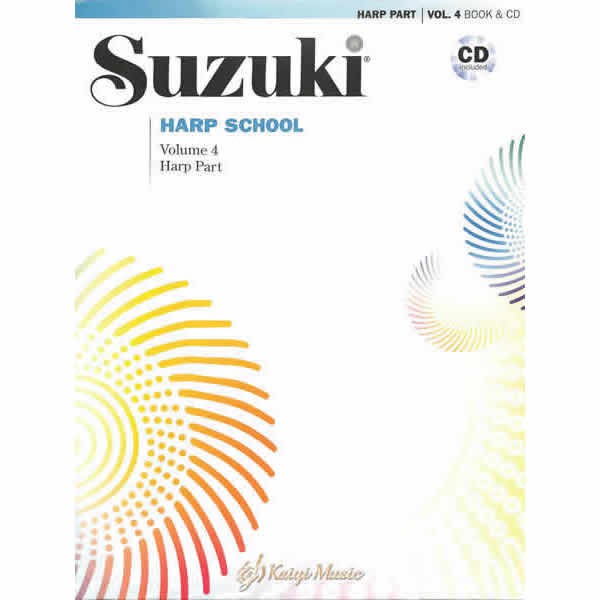 調1【凱翊︱AF】鈴木豎琴教本〔附CD〕第4冊 Suzuki Harp School HarpPartVol.4 &amp;CD