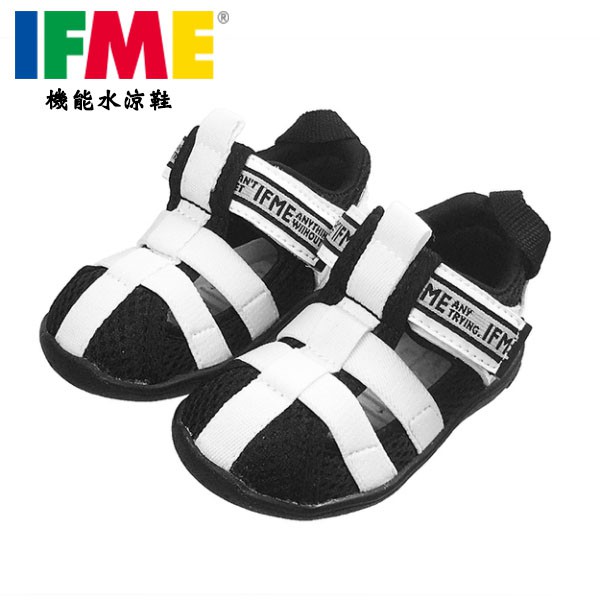 [正版公司貨-現貨]日本IFME黑雪炫風寶寶機能水涼鞋