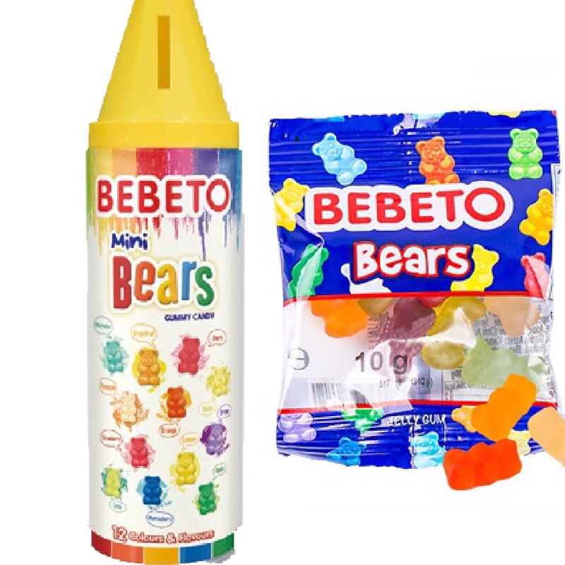 【佐賀屋】現貨🇹🇷土耳其 Bebeto 蠟筆 彩虹 小熊 軟糖 獨立包裝 200g#零食