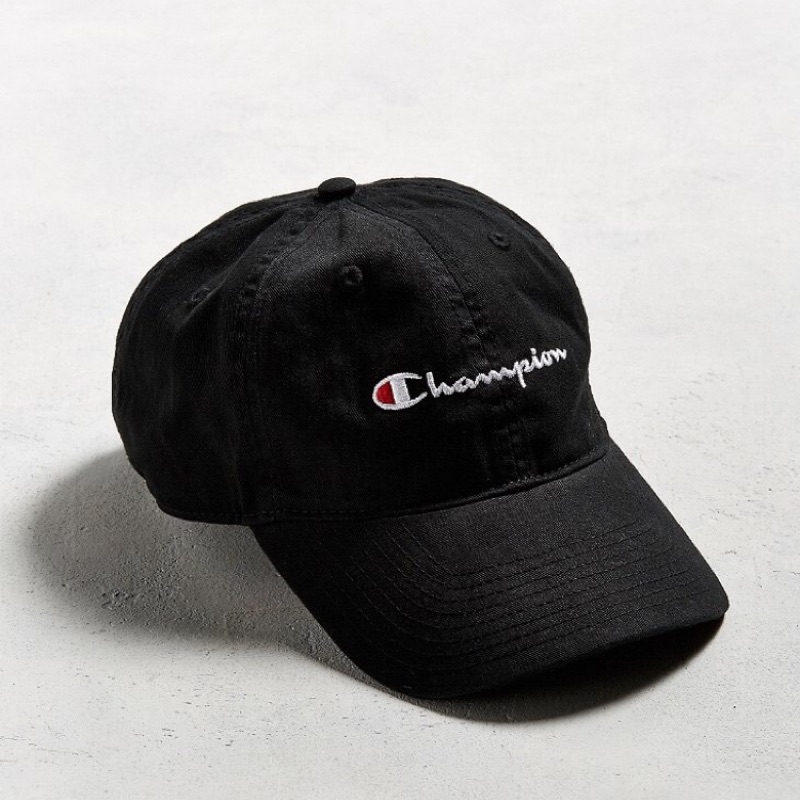 黑&amp;藍現貨💖 Champion 老帽 可調式環扣 baseball hat