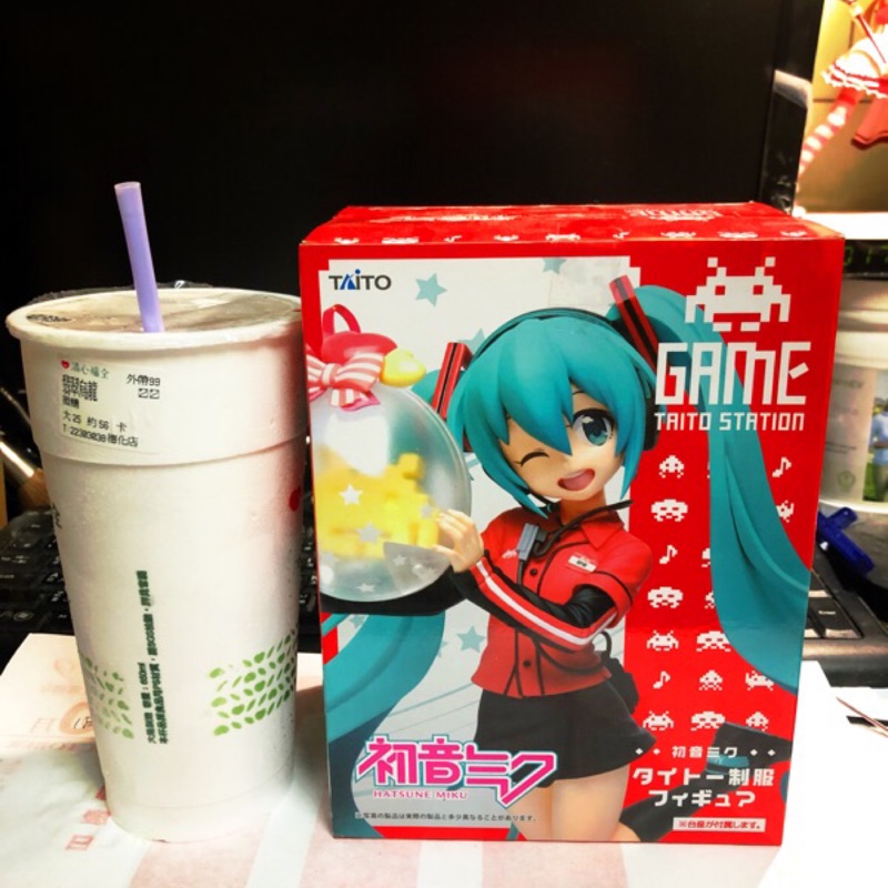 日版 Taito 初音未來 Taito Station限定 遊藝場 制服ver. 美女 可愛 初音公仔