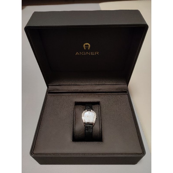 AIGNER 德國精品馬蹄經典女錶 雙色錶帶(A32200)