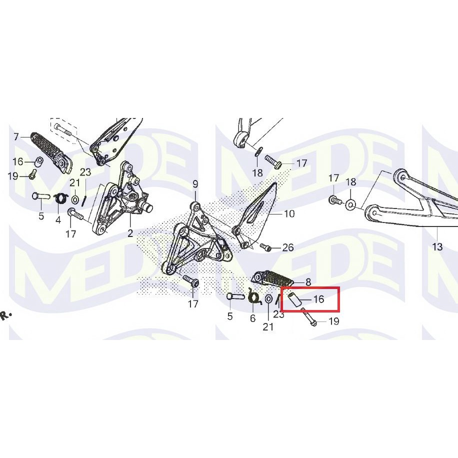 ~MEDE~ Honda CBR250RR 原廠零件 極限螺絲套筒 套筒  51486-K64-N00