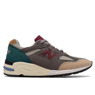 NEW BALANCE 990V2 M990V2【M990CP2】GREY TAN 美國製 灰卡其酒紅綠【A-KAY0】