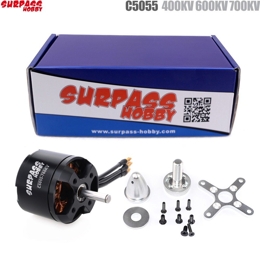 Surpass HOBBY C5055 400KV 600KV 760KV 遙控飛機固定翼滑翔機無刷電機