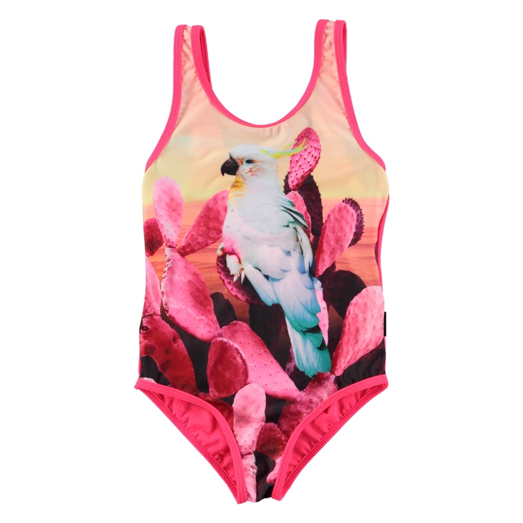 丹麥 MOLO 鸚鵡連身泳衣｜110/116cm（微ＮＧ）