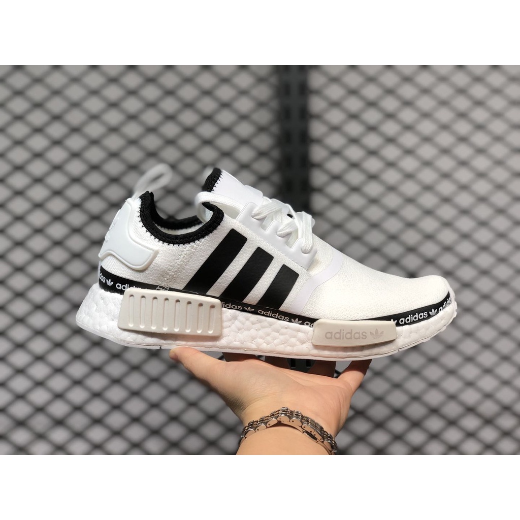 現貨 ADIDAS ORIGINALS NMD R1 全白 串標 熊貓 日文 白黑 白魂 男女 休閒鞋 FV8727