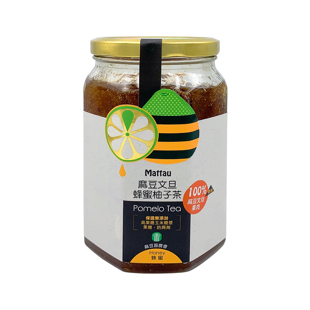 【麻豆區農會】麻豆文旦蜂蜜柚子茶800公克/罐-台灣農漁會精選