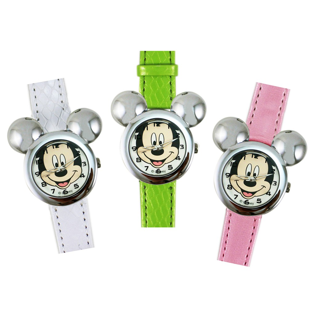 卡漫城 - 出清6折特價 米奇 手錶 皮革 三選一 ㊣版 馬卡龍 錶帶 Mickey 兒童錶 女錶 男錶 卡通 米老鼠