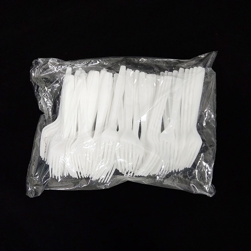 《HWB小舖》【台灣製】塑膠PP 西餐叉 免洗 外帶叉子 散包裝（100入）