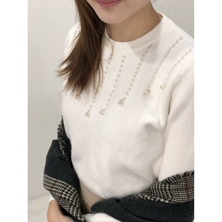 Dressing On You❤韓國連線 現貨 流星珍珠毛衣 正韓