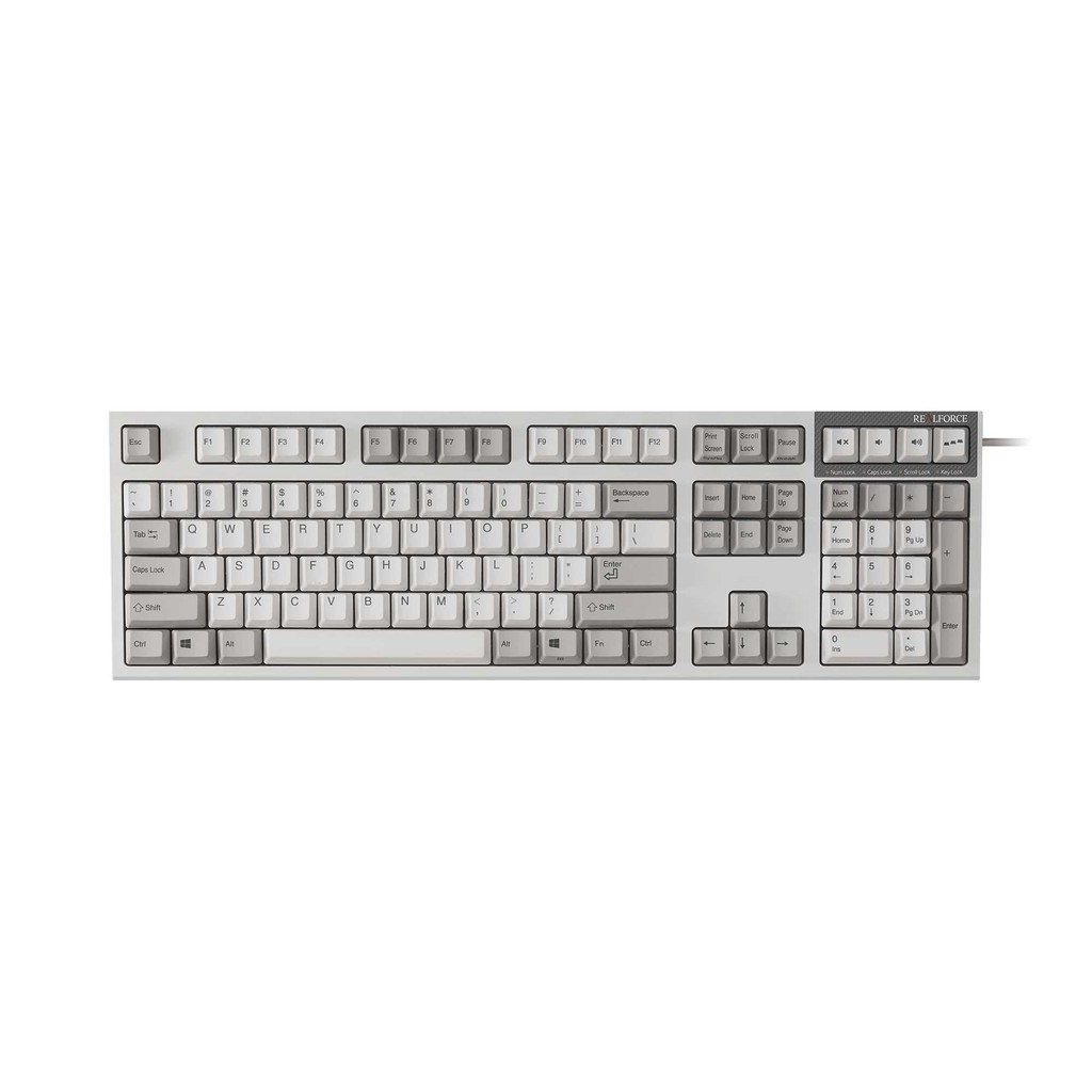 REALFORCE PFU聯名版 108鍵 白色 全域45g 英語配列